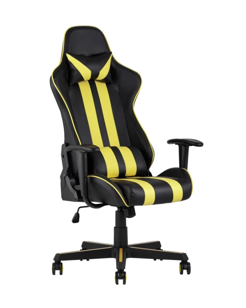 Кресло игровое TopChairs Camaro желтое (изображение №1)