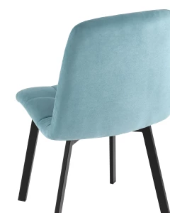 Второе фото. Стул Oliver Square велюр пыльно-голубой