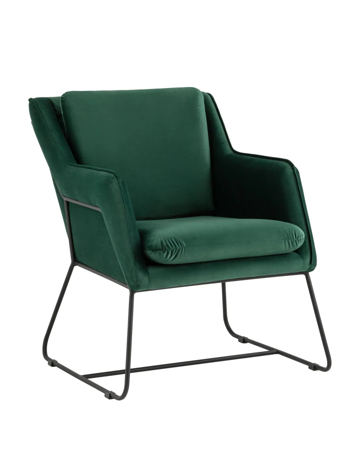 Кресло Роланд велюр зелёный (изображение №1)