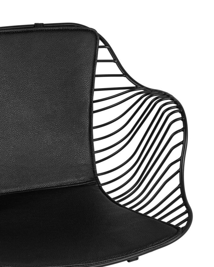 Кресло Thomas черное с черной подушкой (изображение №6)