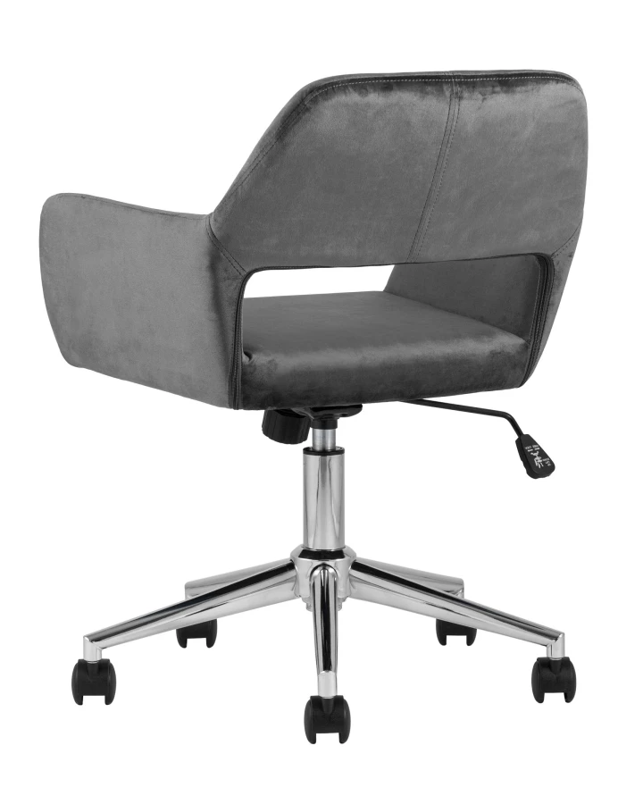 Кресло офисное Ross велюр серый (изображение №6)