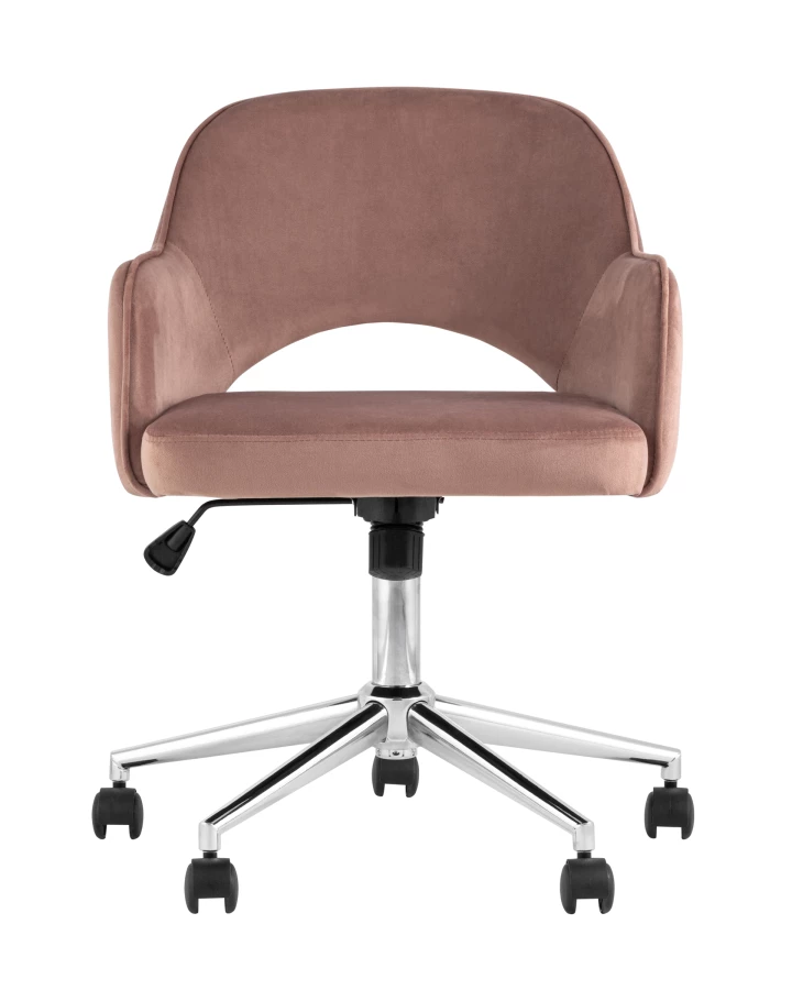 Кресло компьютерное Кларк велюр розовый (изображение №3)