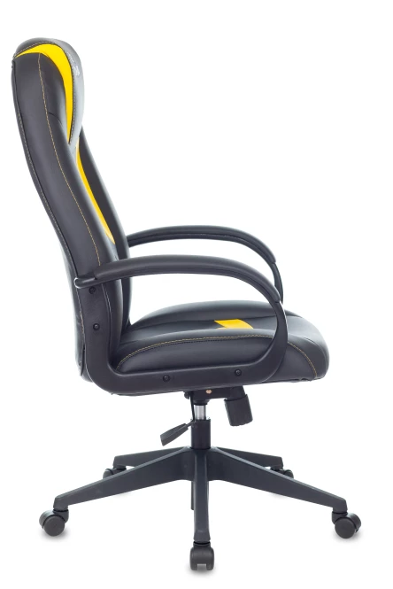 Кресло игровое Zombie 8 черный/желтый искусственная кожа крестовина пластик (изображение №3)
