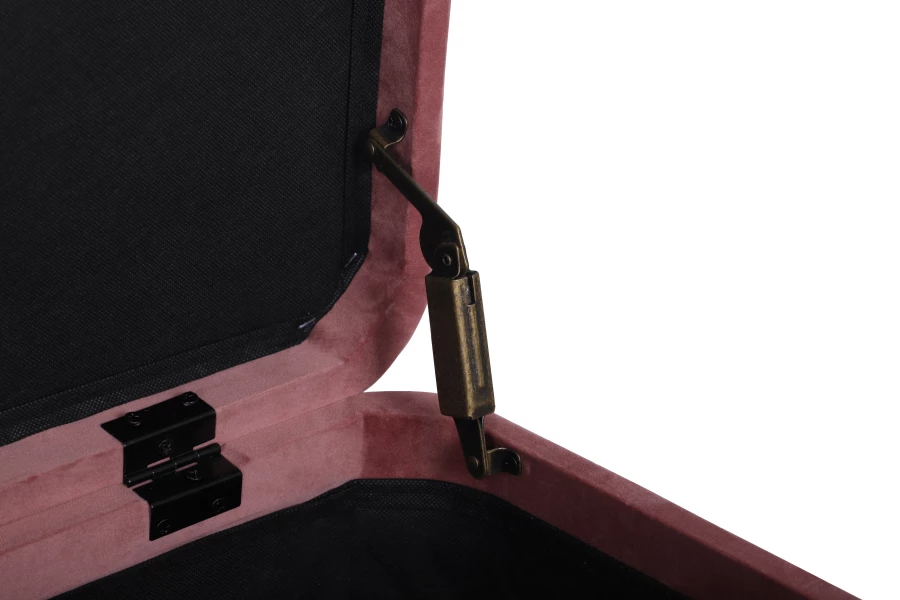Банкетка Болейн с ящиком велюр розовый (изображение №4)