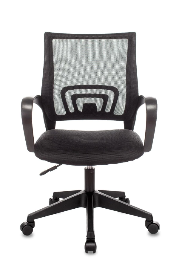 Кресло офисное TopChairs ST-Basic сетка/ткань черный (изображение №2)