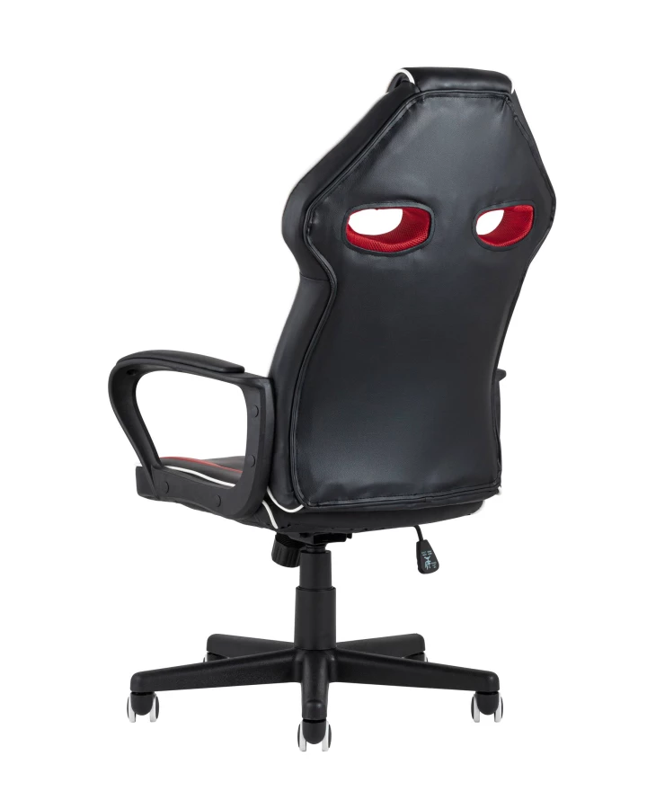 Кресло игровое TopChairs Racer Lighti черное с красным (изображение №4)