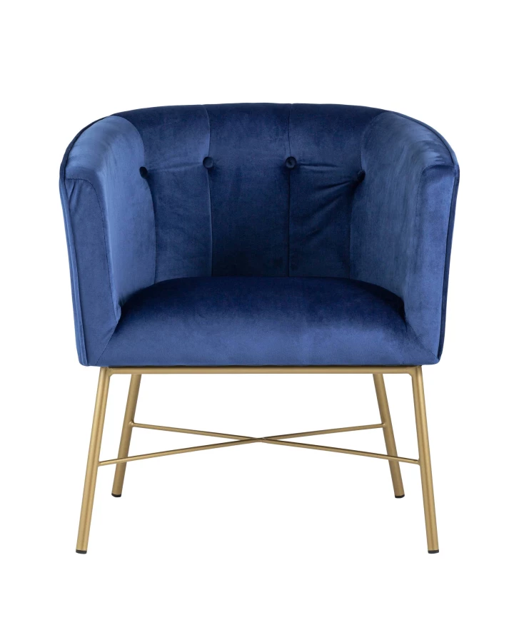 Кресло Шале велюр синий (изображение №2)