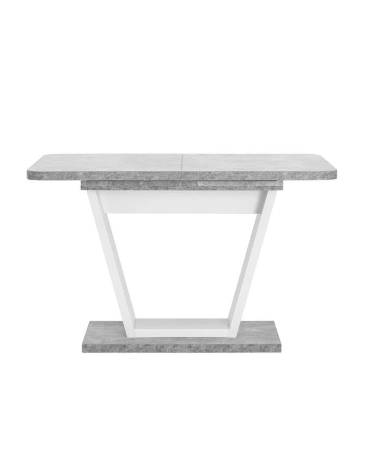 Стол Vector 120-160*80 бетон/белый (изображение №2)