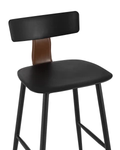Второе фото. Стул полубарный ANT черный