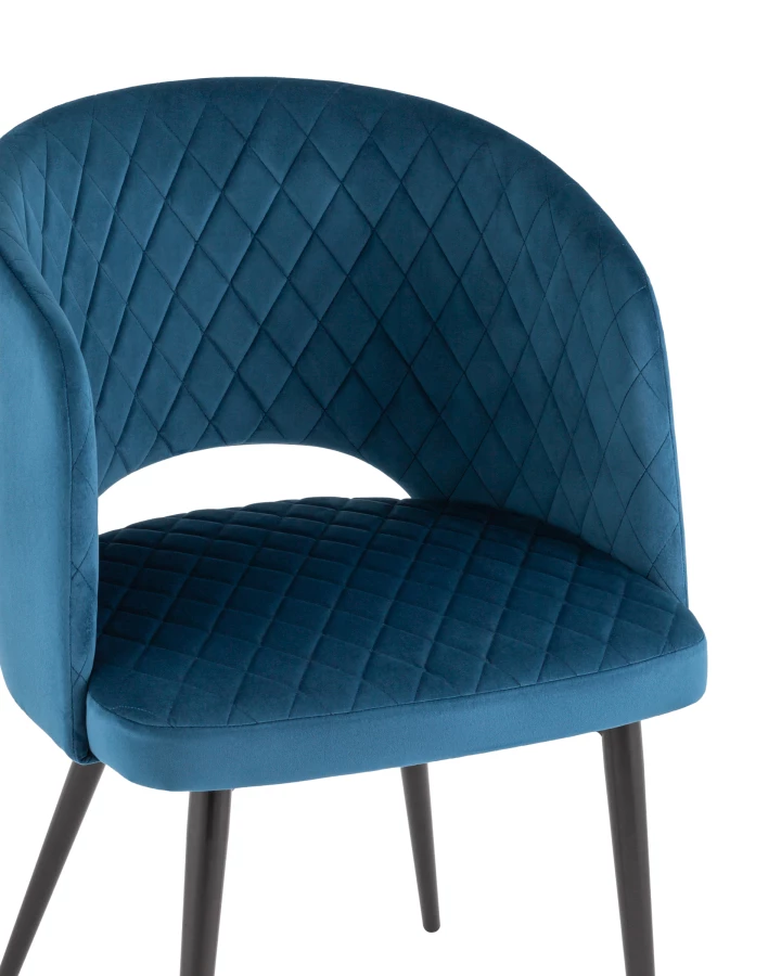 Стул-кресло Дарелл велюр синий (изображение №2)