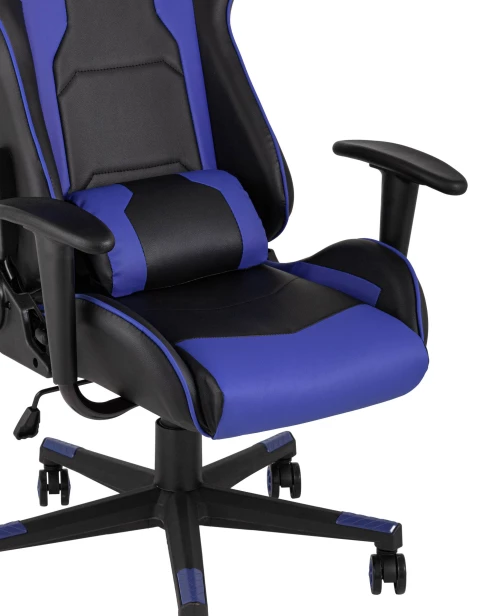 Кресло игровое TopChairs Diablo синее (изображение №8)