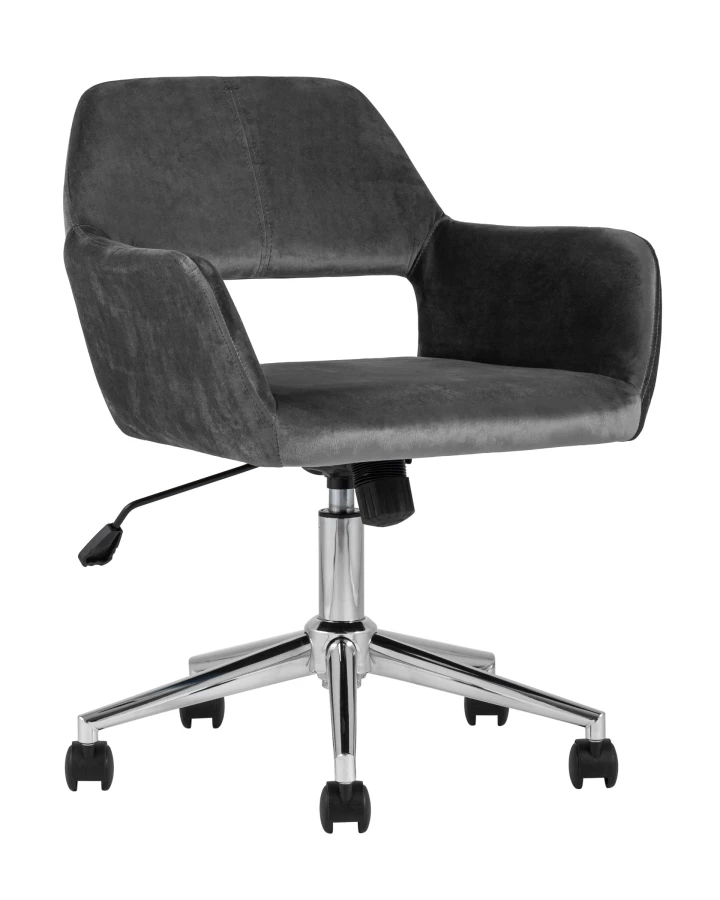Кресло офисное Ross велюр серый (изображение №1)