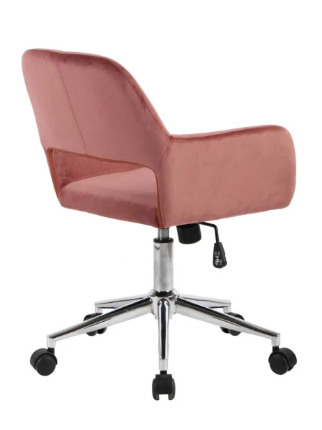 Кресло офисное Ross велюр розовый (изображение №3)
