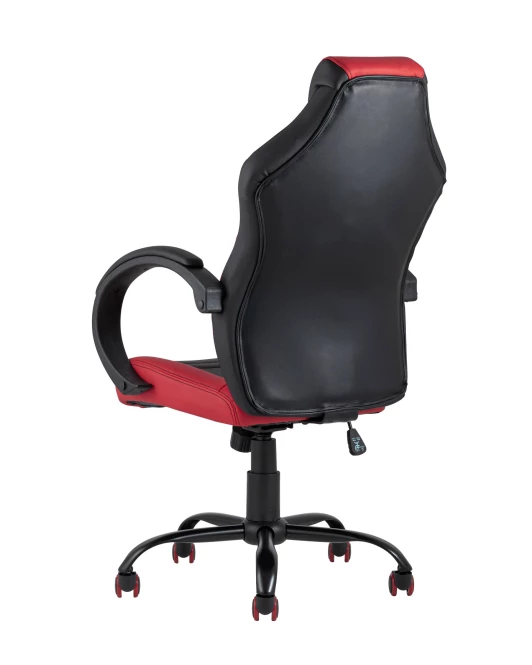 Кресло игровое TopChairs Racer Midi черно-красное (изображение №4)