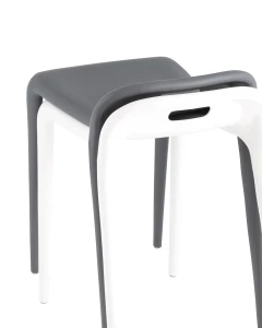 Второе фото. Табурет Sletten пластик белый