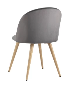 Второе фото. Стул Лион велюр серый