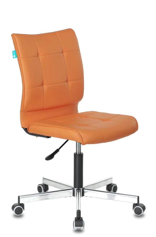 Кресло Бюрократ CH-330M/OR-20 без подлокотников оранжевый сиденье оранжевый искусственная кожа крестовина металл (изображение №1)