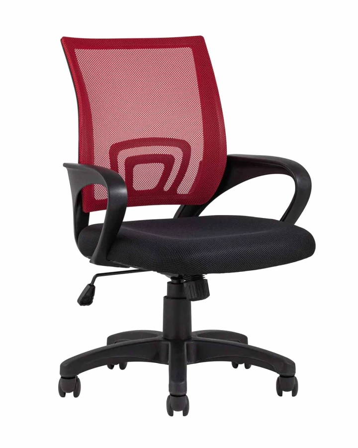 Кресло офисное TopChairs Simple красное (изображение №1)