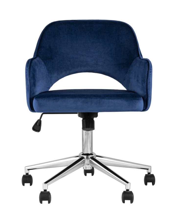 Кресло компьютерное Кларк велюр синий (изображение №2)