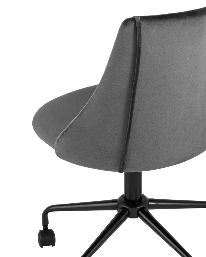 Кресло компьютерное Сиана велюр серый (изображение №6)