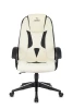 Кресло игровое Zombie 8 белый/черный искусственная кожа крестовина пластик (изображение №2)
