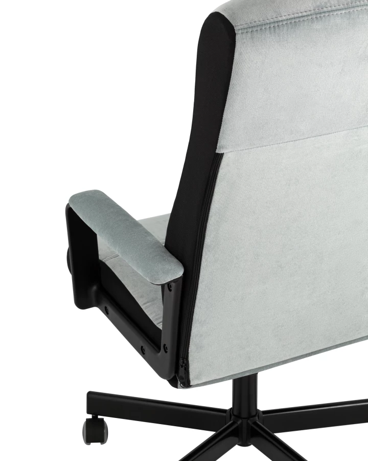 Кресло руководителя TopChairs ST-DOMINGO серо-голубой (изображение №7)