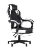 Кресло игровое TopChairs Virage черно-белое (изображение №1)