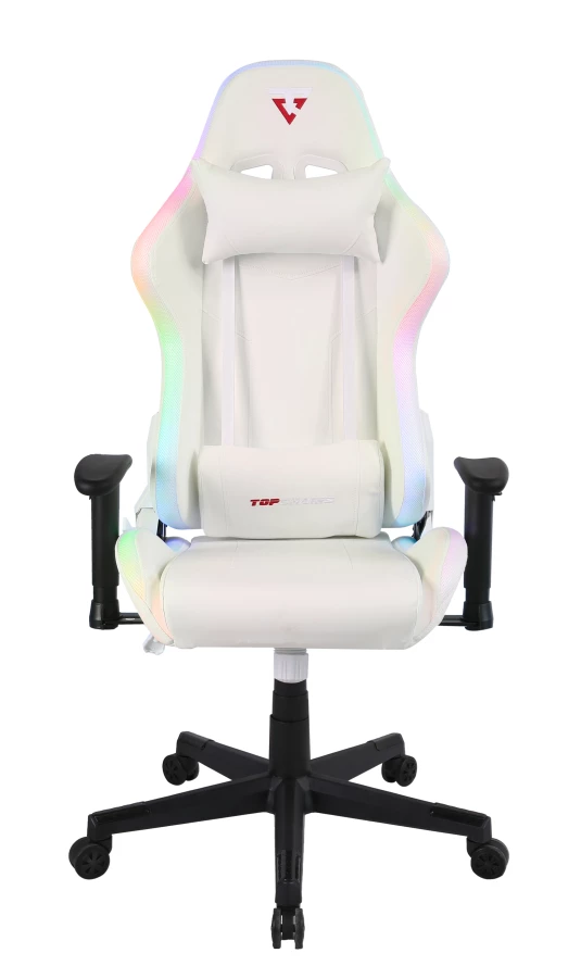 Кресло спортивное TopChairs GMM-080 белый на черной базе (изображение №1)