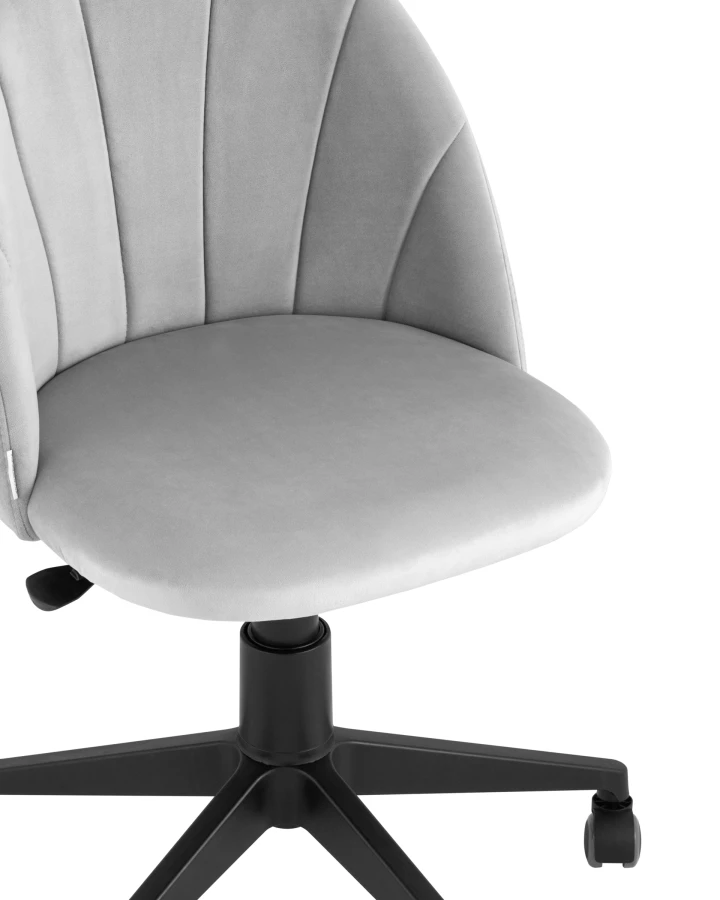 Кресло компьютерное Логан велюр светло-серый (изображение №2)