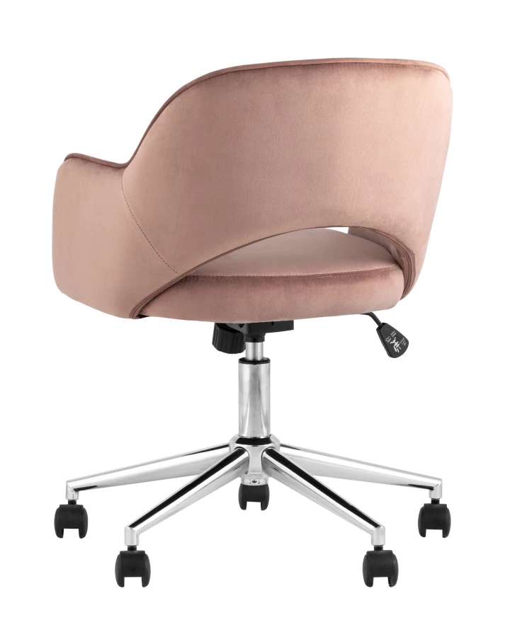 Кресло компьютерное Кларк велюр розовый (изображение №6)