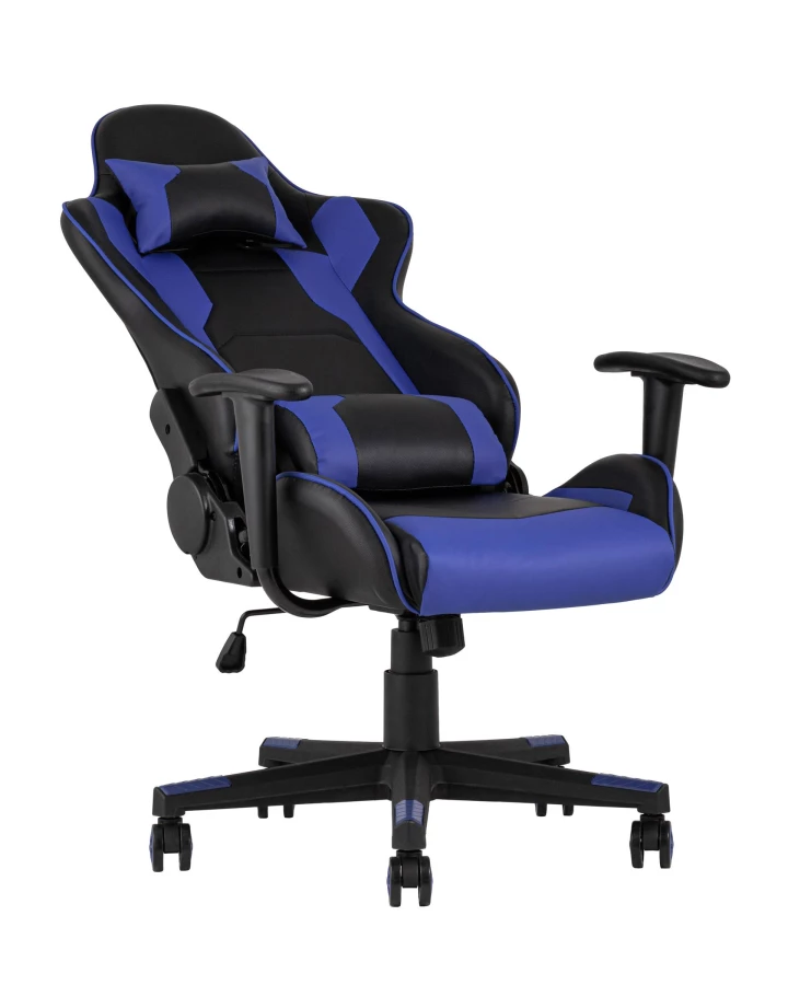 Кресло игровое TopChairs Diablo синее (изображение №7)
