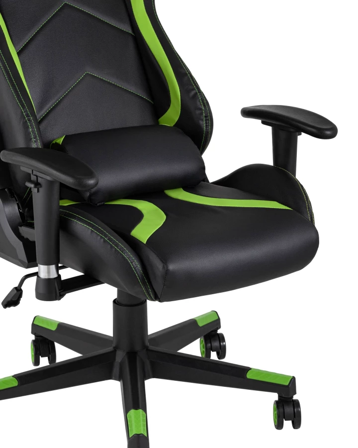 Кресло игровое TopChairs Cayenne зеленое (изображение №8)