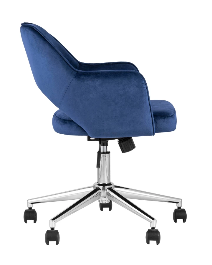Кресло компьютерное Кларк велюр синий (изображение №3)