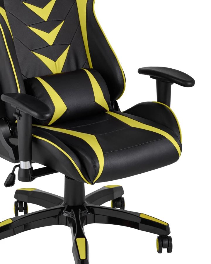 Кресло игровое TopChairs Corvette желтое (изображение №8)