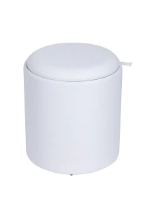 Пуф-столик с ящиком Хюгге S рогожка белый