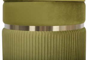 Второе фото. Пуф Миранда с ящиком велюр оливковый