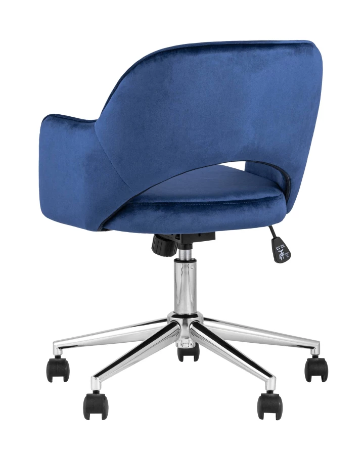 Кресло компьютерное Кларк велюр синий (изображение №5)