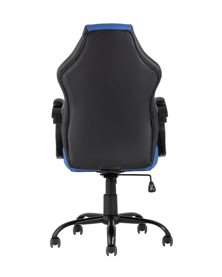 Кресло игровое TopChairs Racer Midi черно-синее (изображение №5)