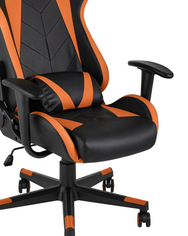 Кресло игровое TopChairs Gallardo оранжевое (изображение №8)