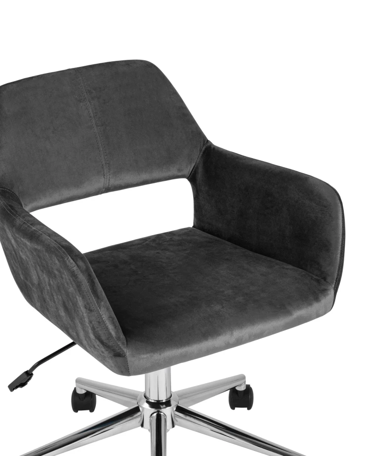 Кресло офисное Ross велюр серый (изображение №2)