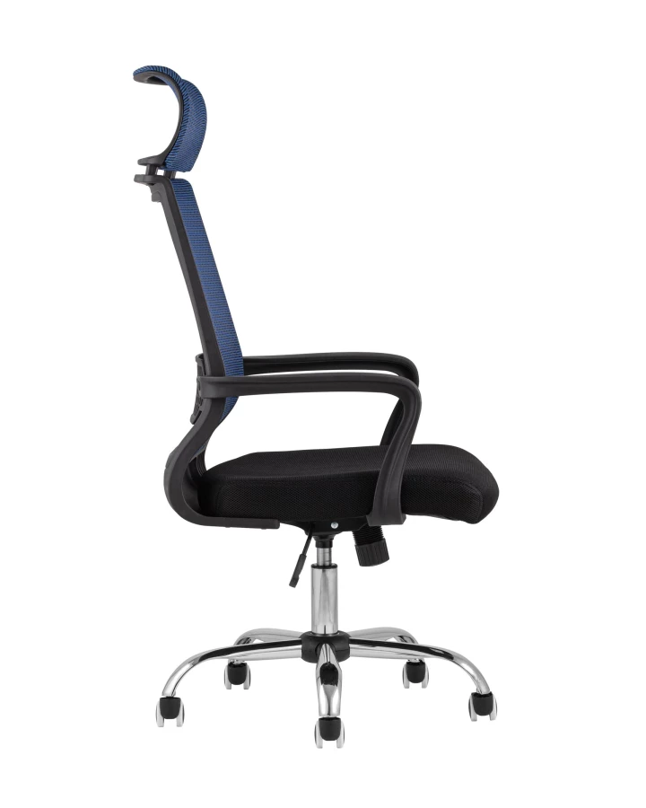 Кресло офисное TopChairs Style голубое (изображение №3)