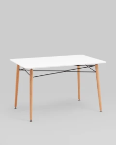 Второе фото. Стол Eames DSW Rectangle New 120*80 белый