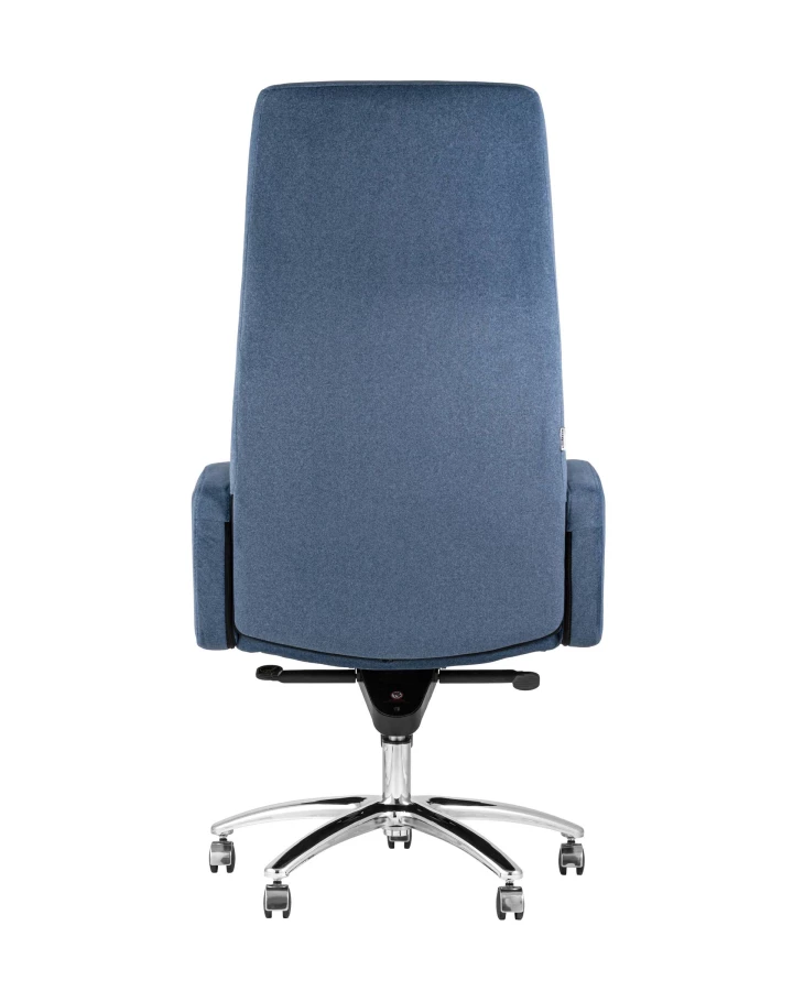 Кресло руководителя Лестер микровелюр темно-синий (изображение №4)