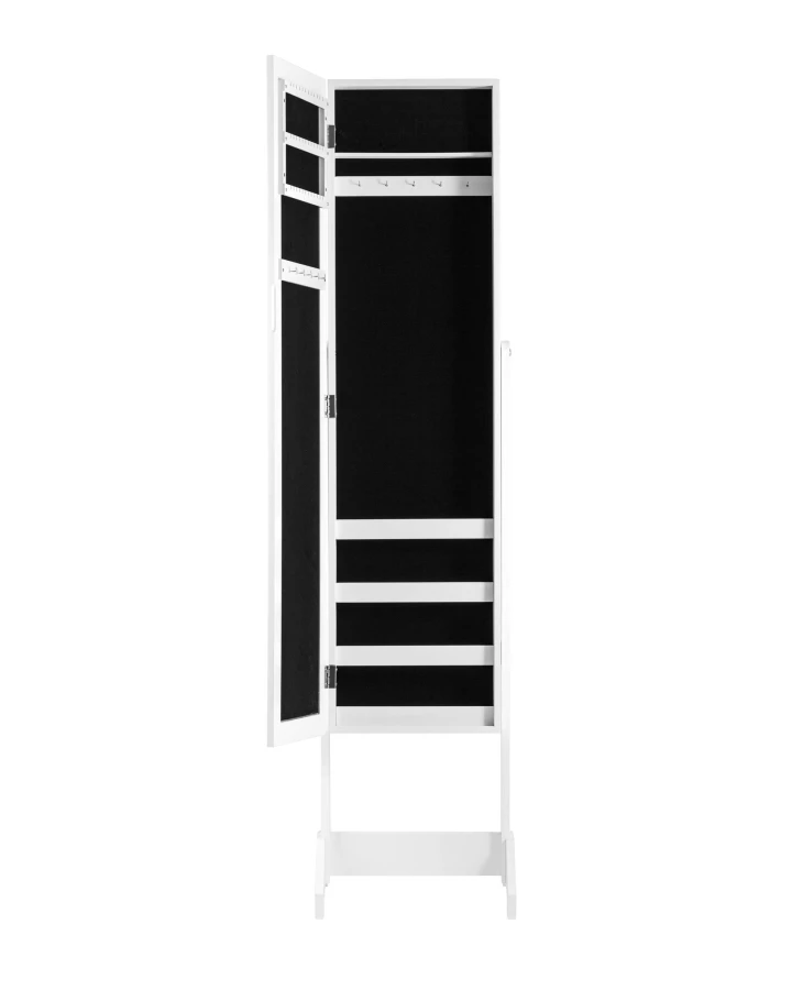 Зеркало-шкаф напольное Godrick для украшений белое (изображение №4)