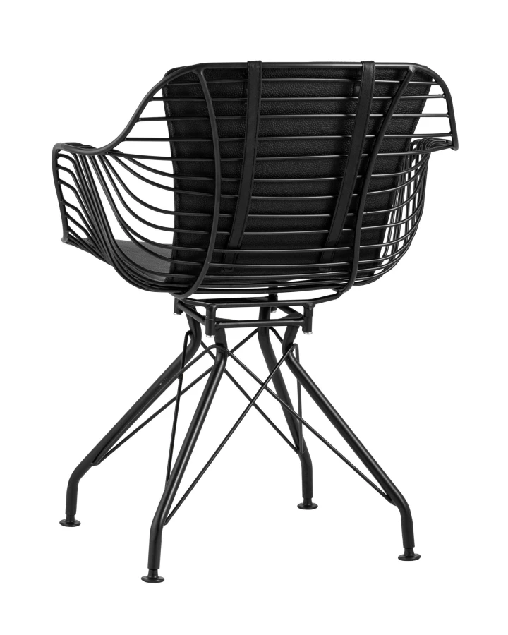 Кресло Thomas черное с черной подушкой (изображение №4)