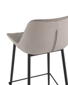 Второе фото. Стул барный Arch экокожа серый