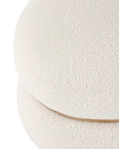 Второе фото. Пуф Полли L тедди белый