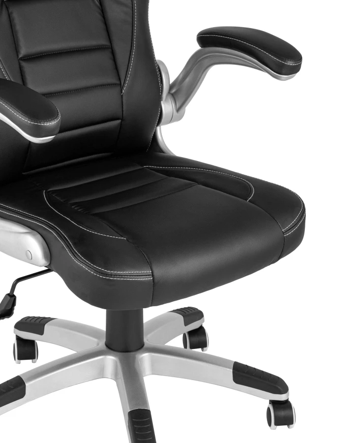 Кресло игровое TopChairs Genesis черное (изображение №8)