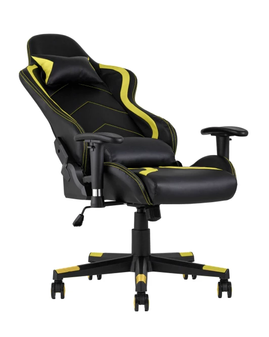 Кресло игровое TopChairs Cayenne желтое (изображение №7)