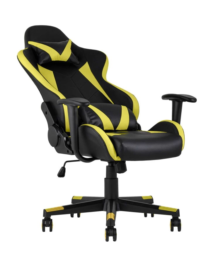 Кресло игровое TopChairs Gallardo желтое (изображение №7)